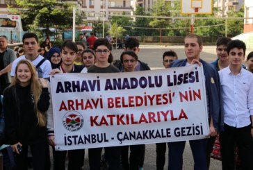 Arhavi Anadolu Lisesi Öğrencileri Çanakkale Ve İstanbul Gezisi İçin Yola Çıktı