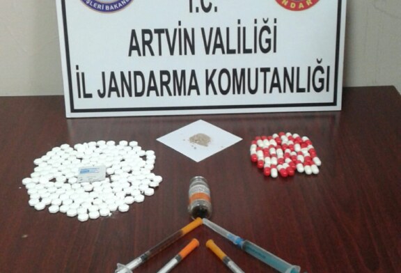 Artvin’de jandarmadan uyuşturucu operasyonu