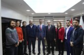 MİLLİ EĞİTİM MÜDÜRÜ ABDULCELİL KAHVECİ ARTVİN GAZETECİLER CEMİYETİNİ ZİYARET ETTİ