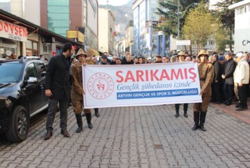 Artvin’de Sarıkamış Şehitlerini 104. Yılında Anma Yürüyüşü Gerçekleşti